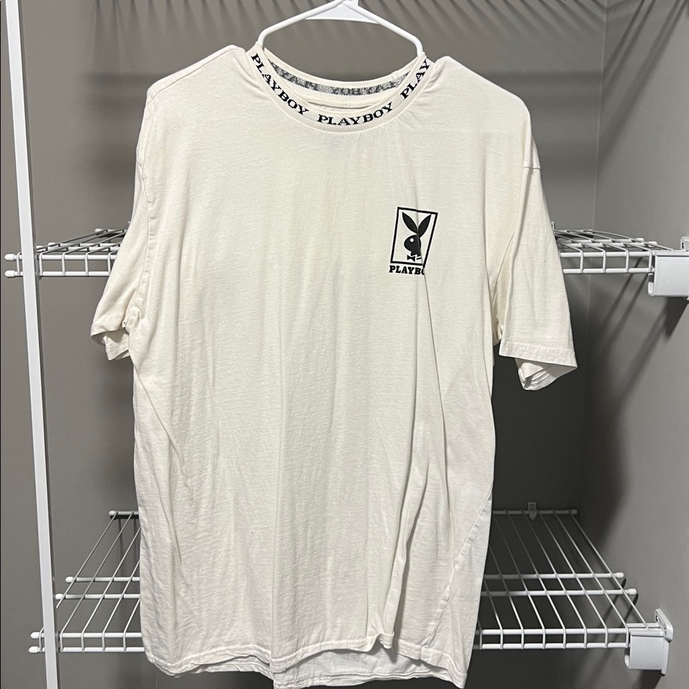 PLAYBOY Cream Logo Tee
